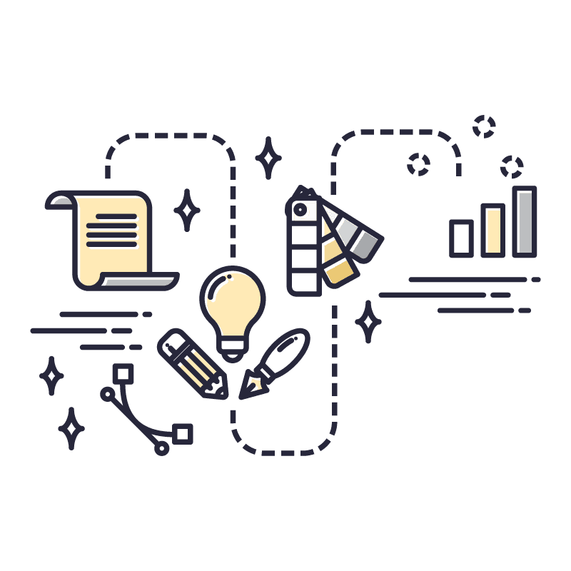 WWLのSNSや広報支援業務イメージのイラスト